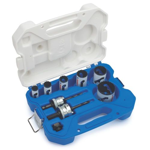 Estuche de Sierra Tazas bimetálicas 600W de 3/4 Pulgadas a 2 Pulgadas 9 Piezas