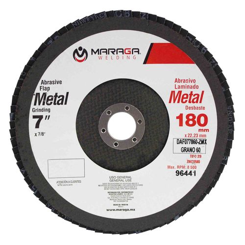 Disco de Desbaste Metal 7" Eje 7/8" Grano 60 Maraga