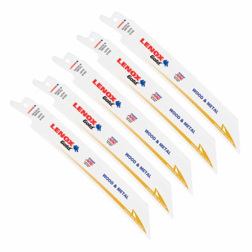 Sierra Sable Bimetálica Gold 6 Pulgadas 610G 5 piezas