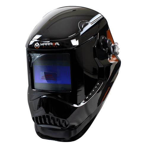 Careta Electrónica Maraga STORM650 con Sombra 5 - 13  para procesos SMAW, MAG, TIG, MIG, PAC y PAW, 98x43 mm, Sombra Ajustable para corte  5-8.