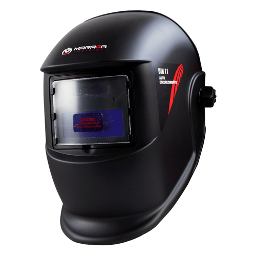 Careta Electrónica Maraga WEGA350  con Sombra 11, para procesos SMAW, MAG, TUG, MIG, MAG y PAW, 90X35 mm