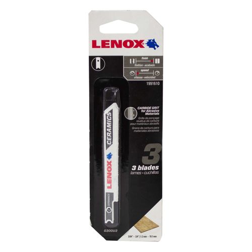Hoja De Granalla de carburo 300JG de 3 x 3/8 x .032 Pulgadas Zanco 3 Piezas
