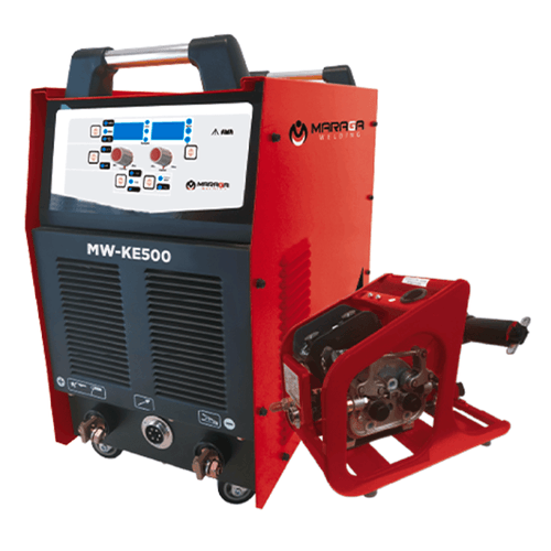 Soldadora Inversora KE-500, 500A, 220V con Alimentador Externo, 2T-4T,Tecnologia IGBT,Selector Auto. De Procesos, Arc-Force